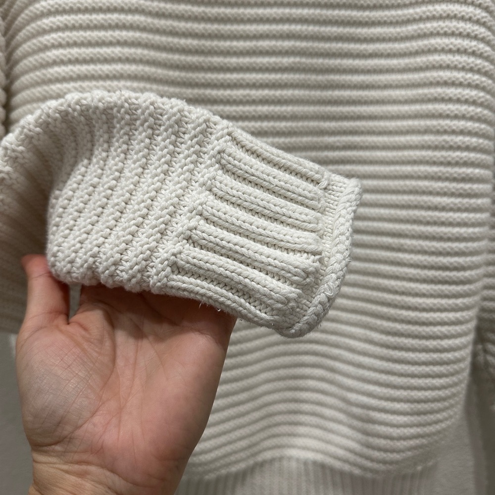Lucky Brand 100% cotton Women's textured Turtleneck Sweater size large - Picture 9 of 9